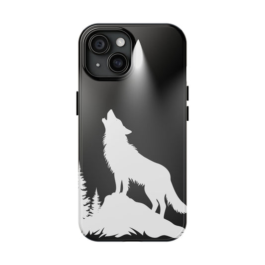 Wolf Howling Tough Phone Case | Wildlife Design | Nature Lover Gift