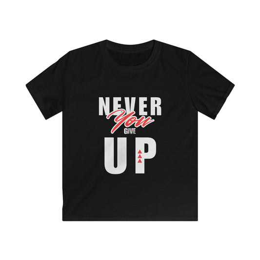 Motivational Youth T-Shirt | 'Never Give Up' Quote | Inspirational Gift