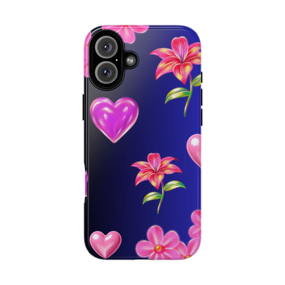 Flower Hearts Phone Case – Cute, Stylish & Protective Gift