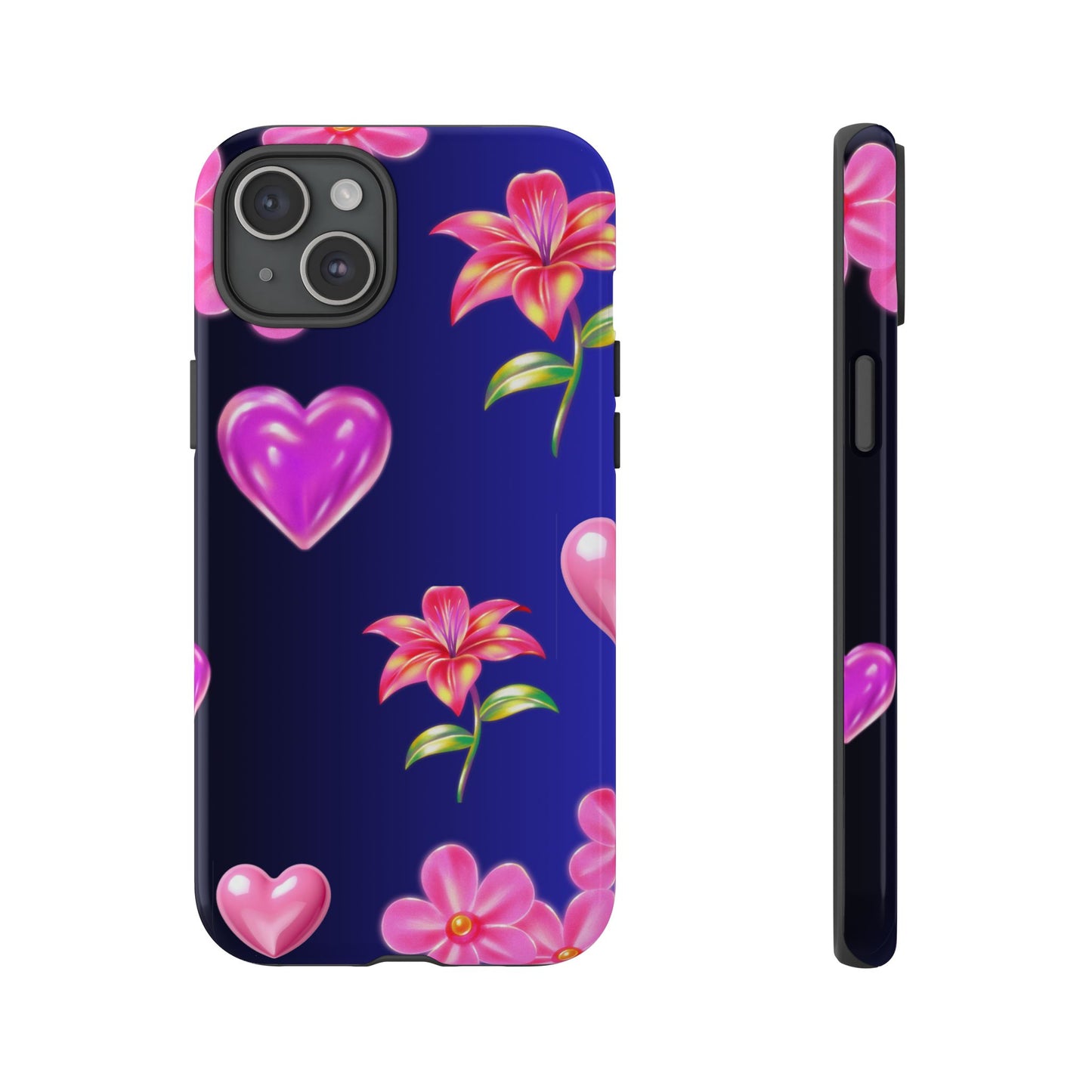 Flower Hearts Phone Case – Cute, Stylish & Protective Gift