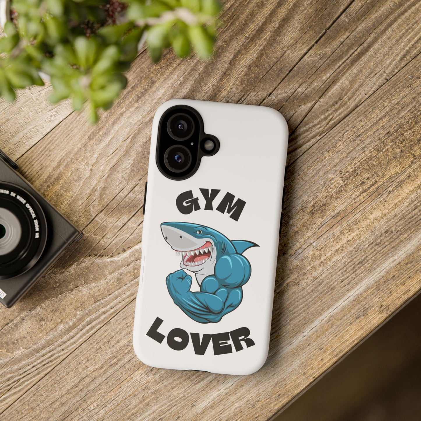 Shark Phone Case | Tough Gym Lover Cover | Fitness Gift & Workout Accessory
