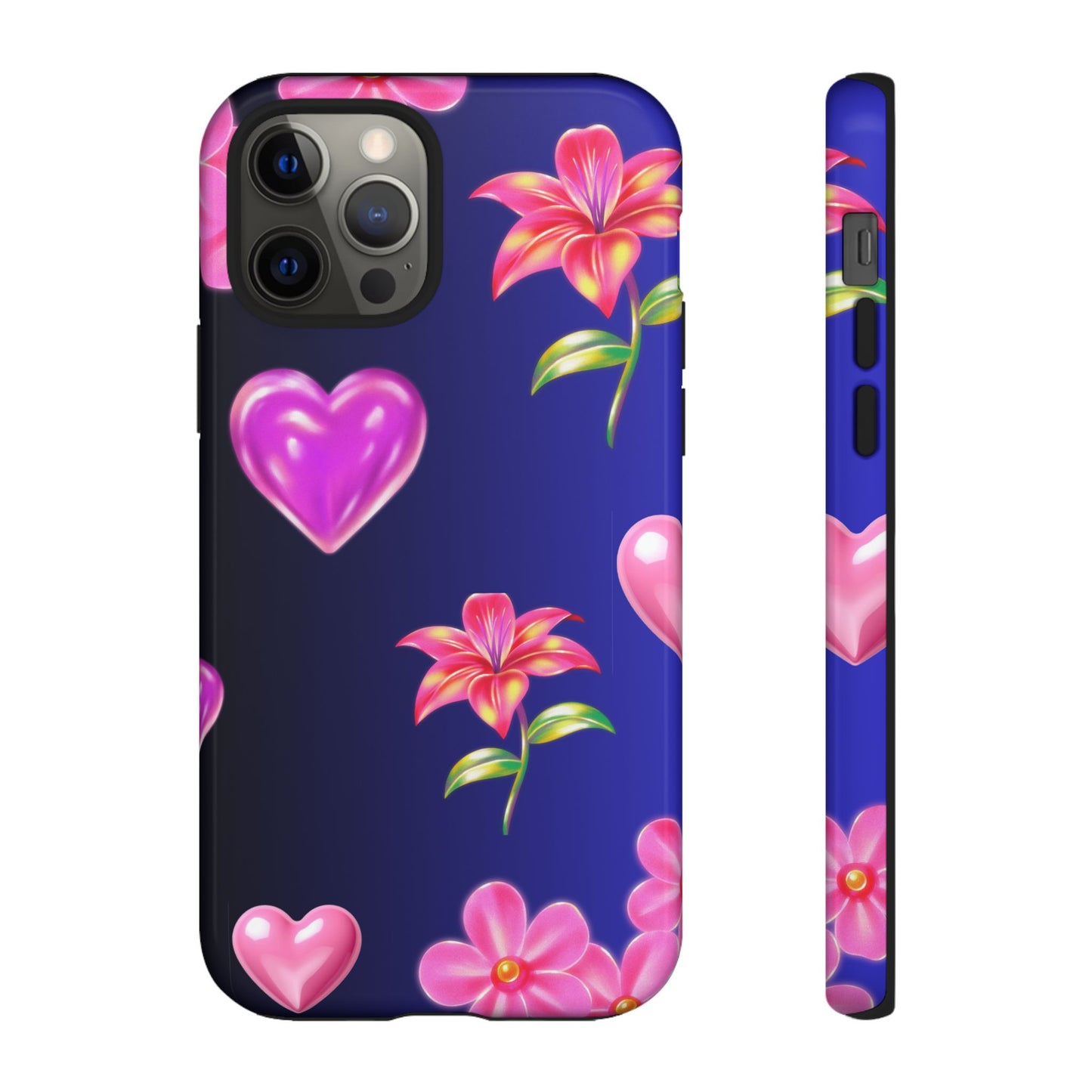 Flower Hearts Phone Case – Cute, Stylish & Protective Gift