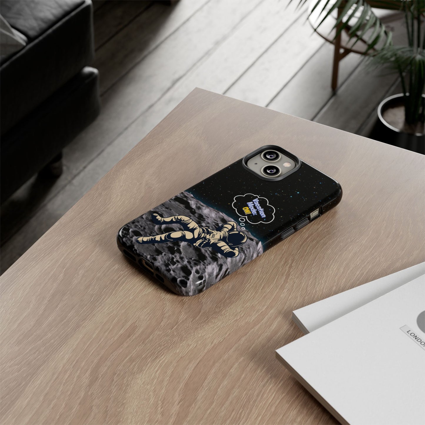 Astronaut Phone Case – Vacation Mode On, Cute Cosmic Gift