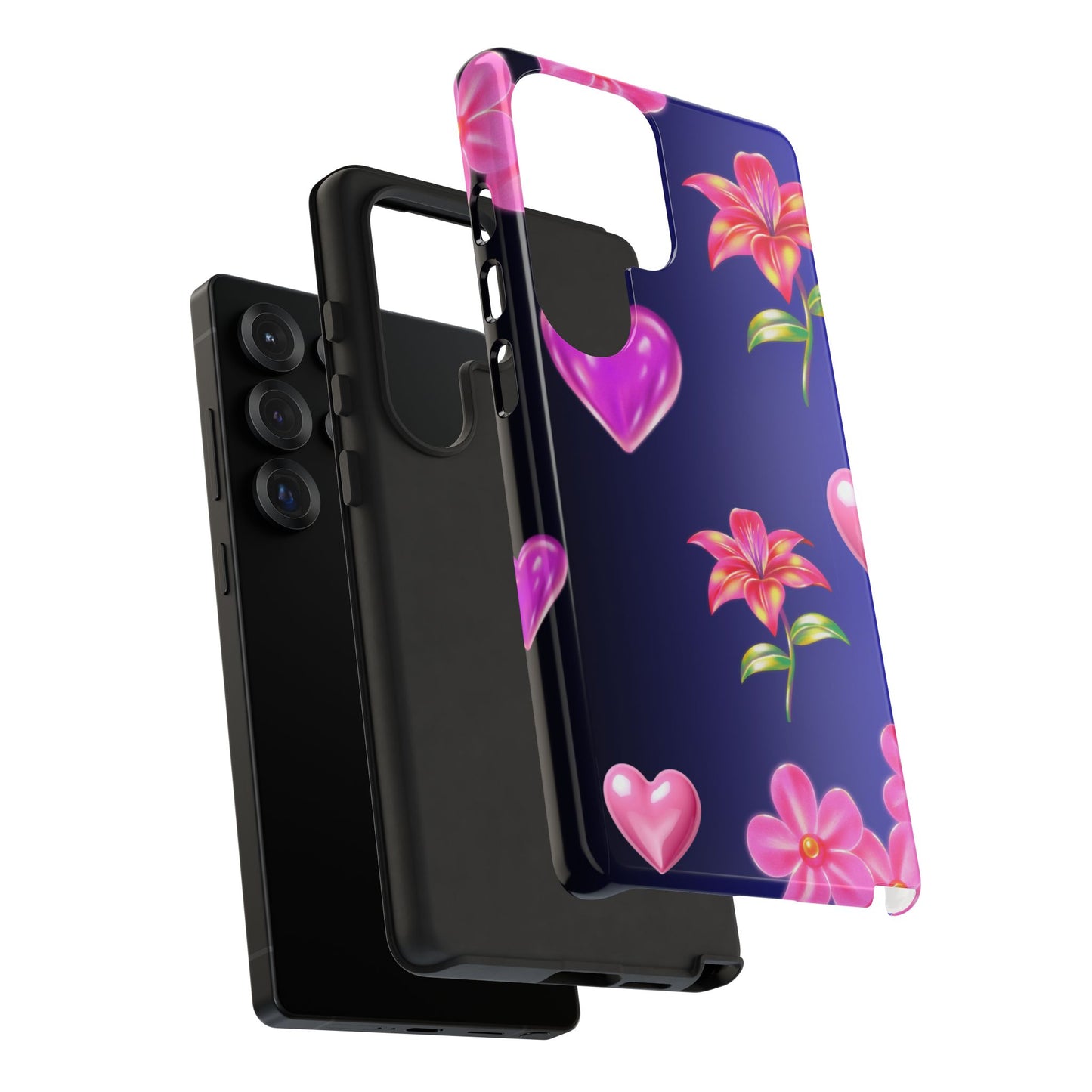 Flower Hearts Phone Case – Cute, Stylish & Protective Gift