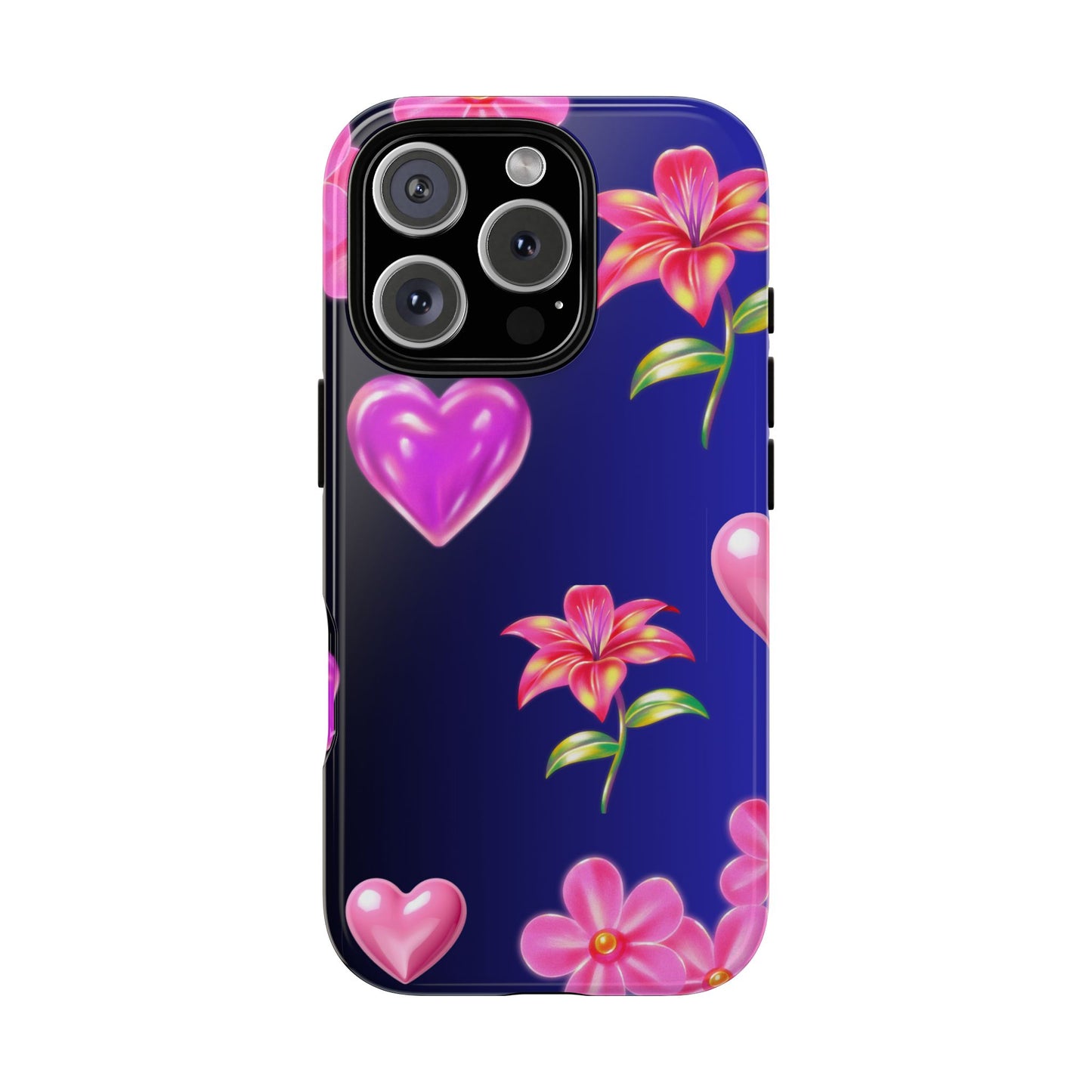 Flower Hearts Phone Case – Cute, Stylish & Protective Gift