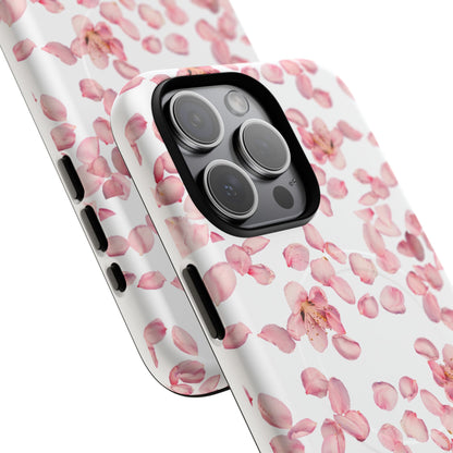 Pink Blossom Magnetic Phone Case – Floral Protective Cover, Cute & Trendy Gift for Her