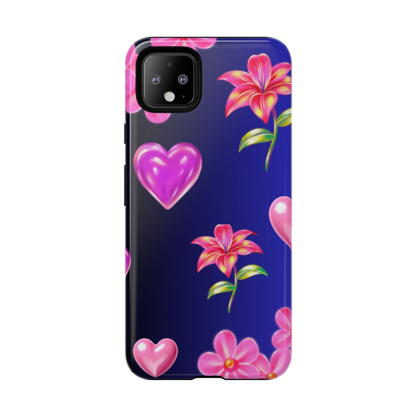 Flower Hearts Phone Case – Cute, Stylish & Protective Gift