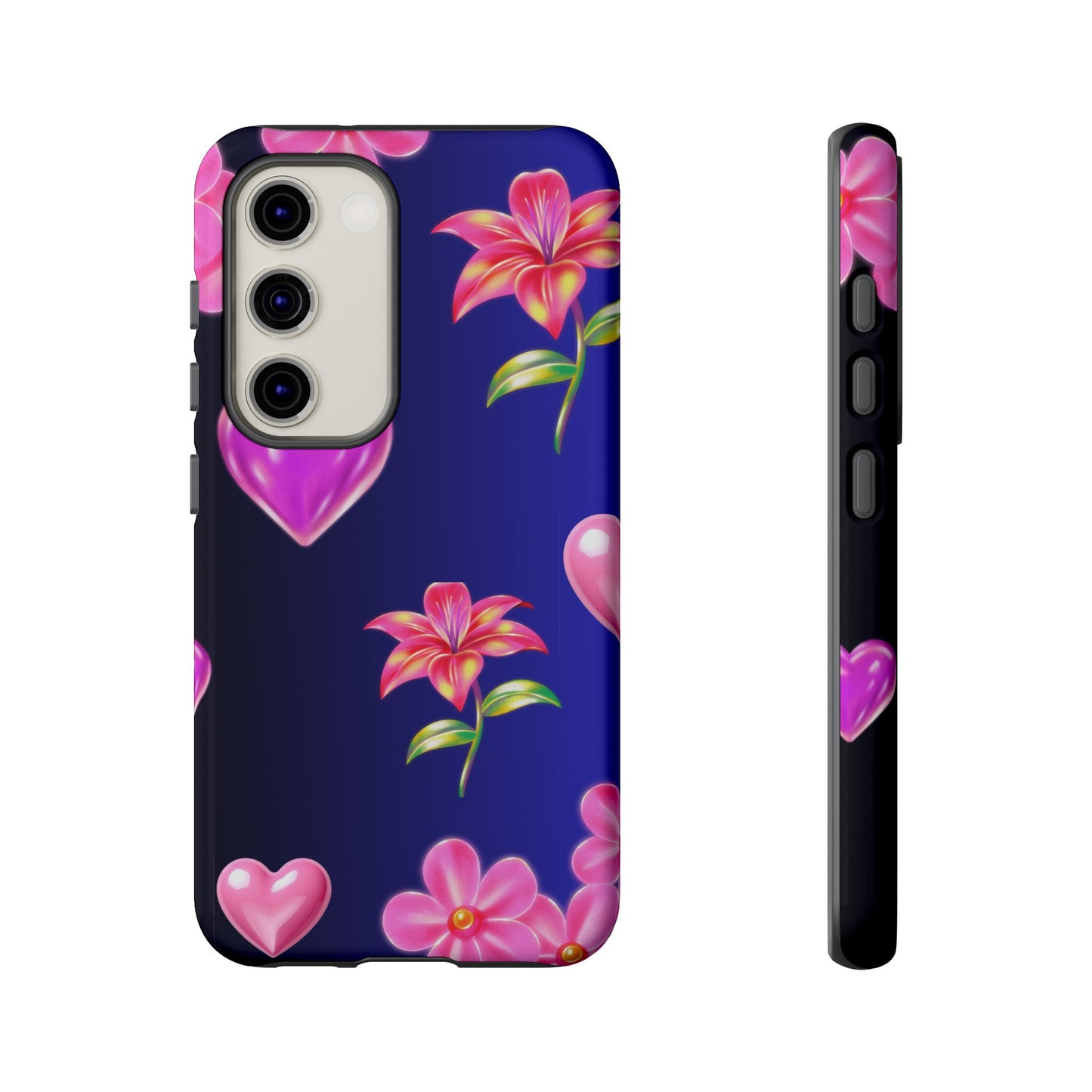Flower Hearts Phone Case – Cute, Stylish & Protective Gift
