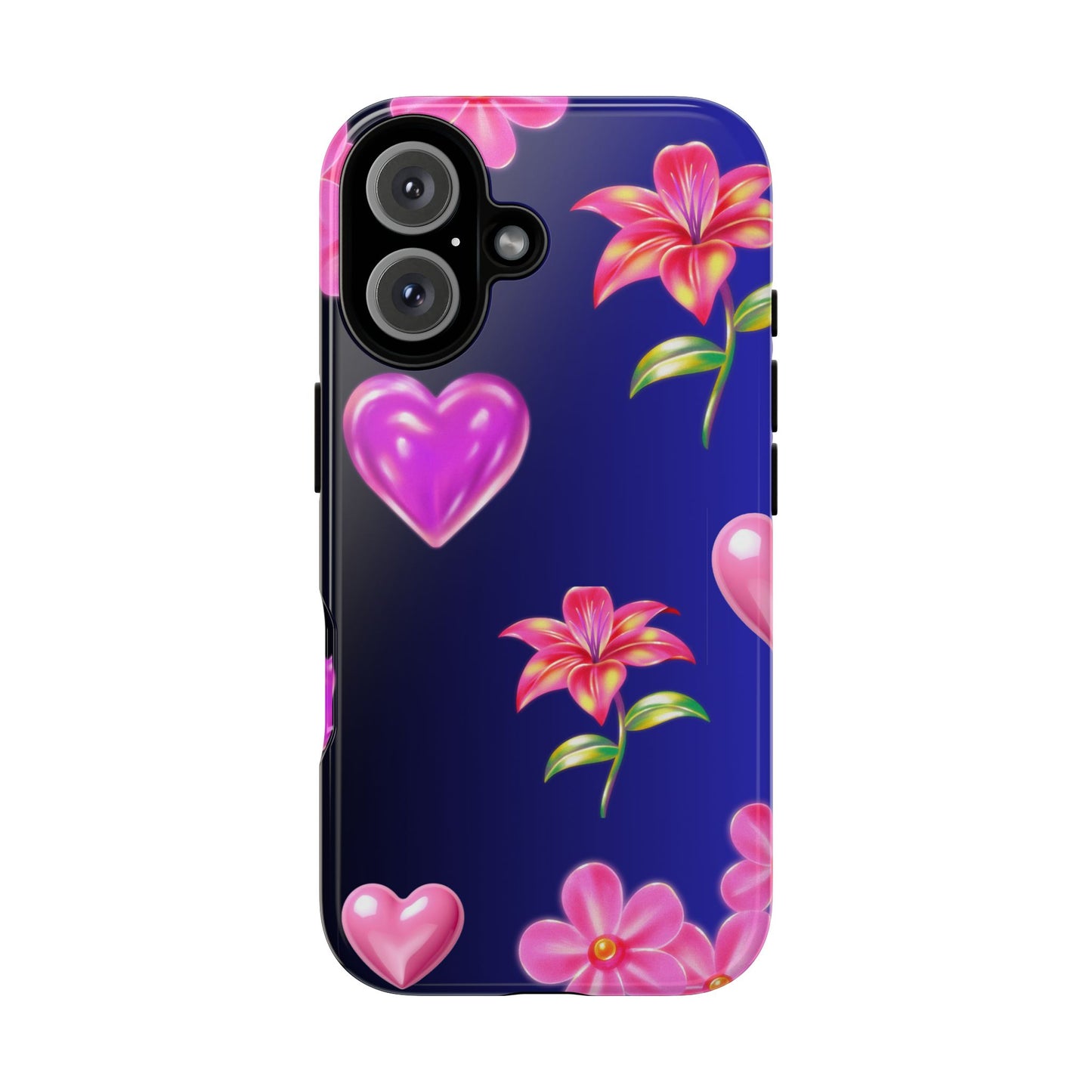 Flower Hearts Phone Case – Cute, Stylish & Protective Gift