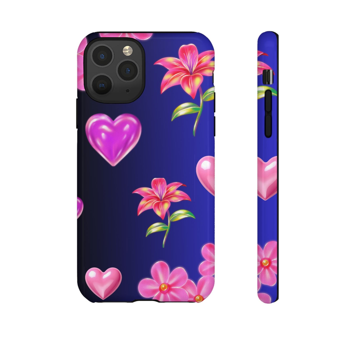 Flower Hearts Phone Case – Cute, Stylish & Protective Gift