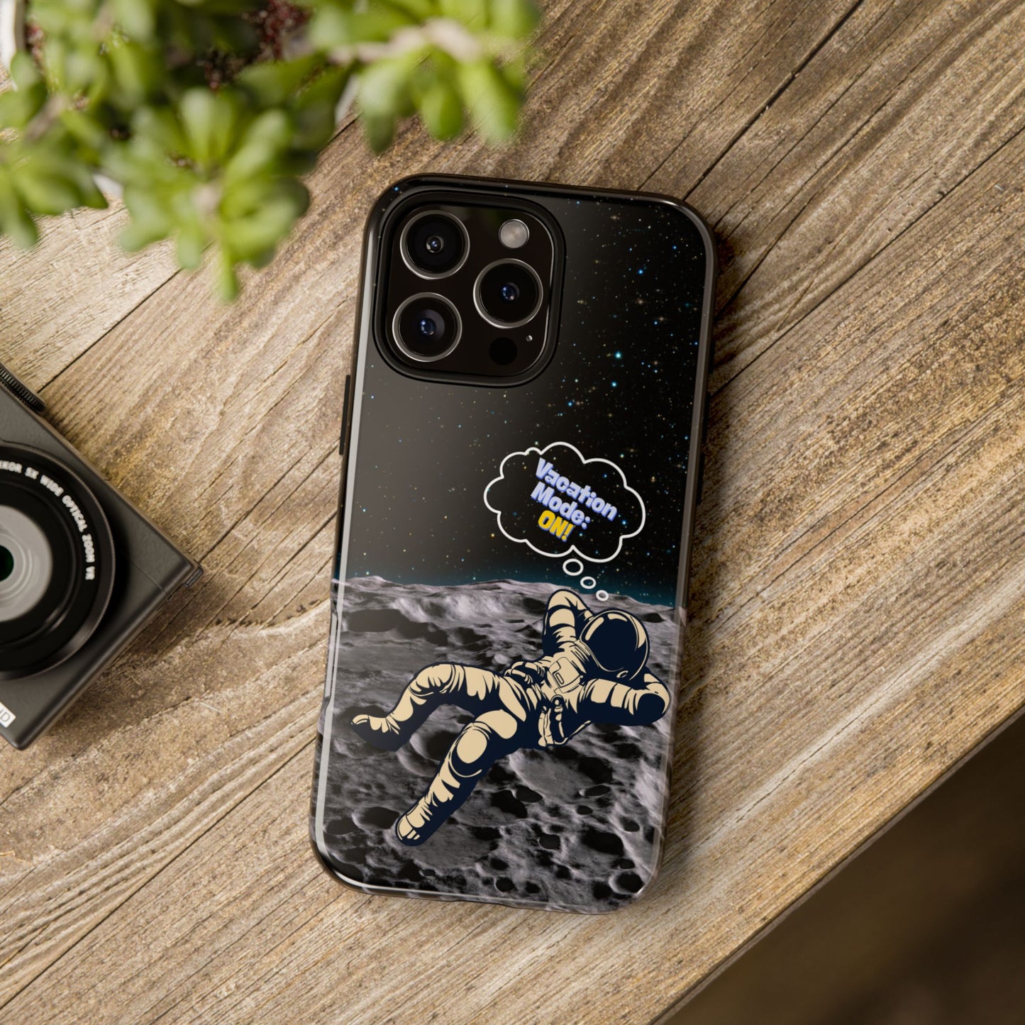 Astronaut Phone Case – Vacation Mode On, Cute Cosmic Gift