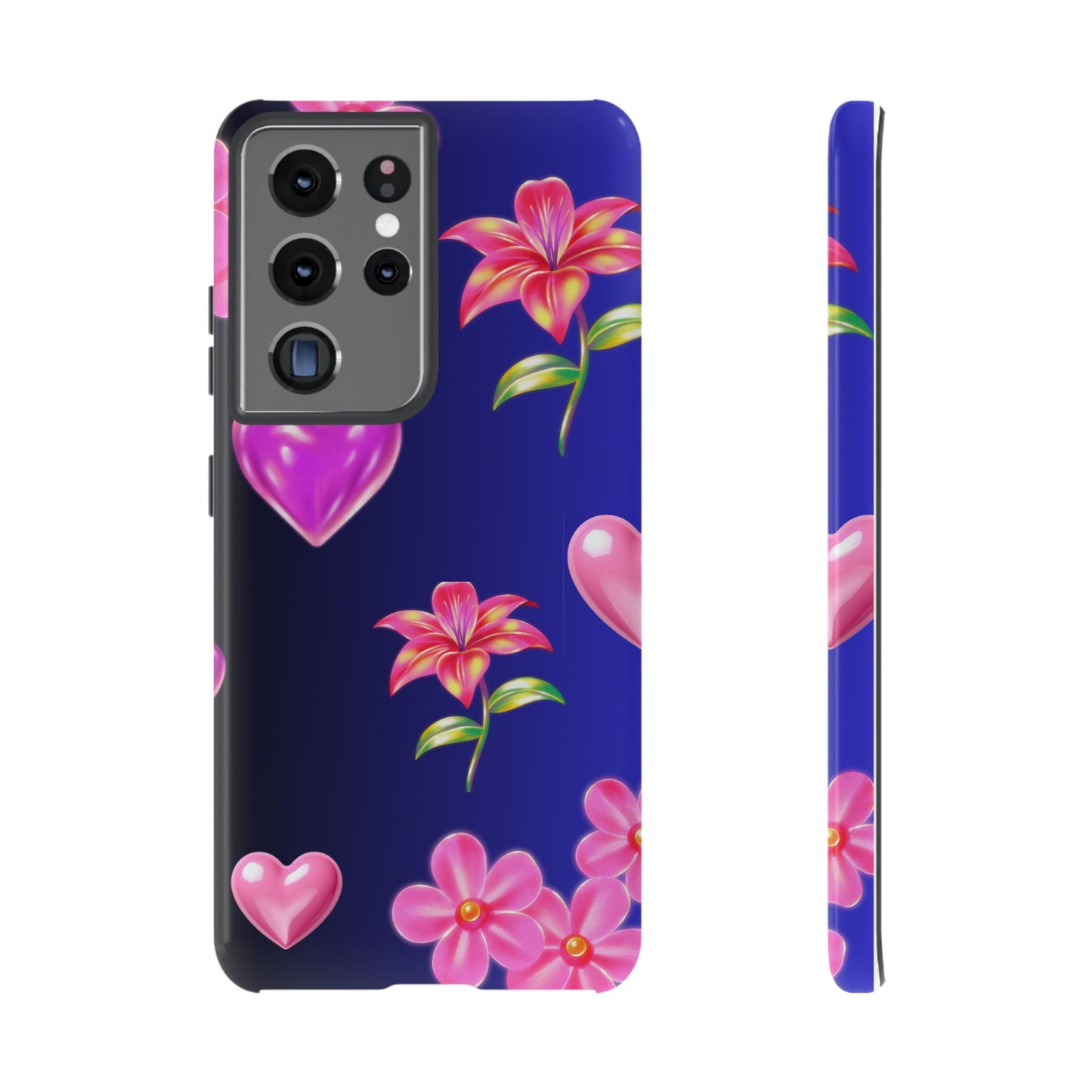 Flower Hearts Phone Case – Cute, Stylish & Protective Gift