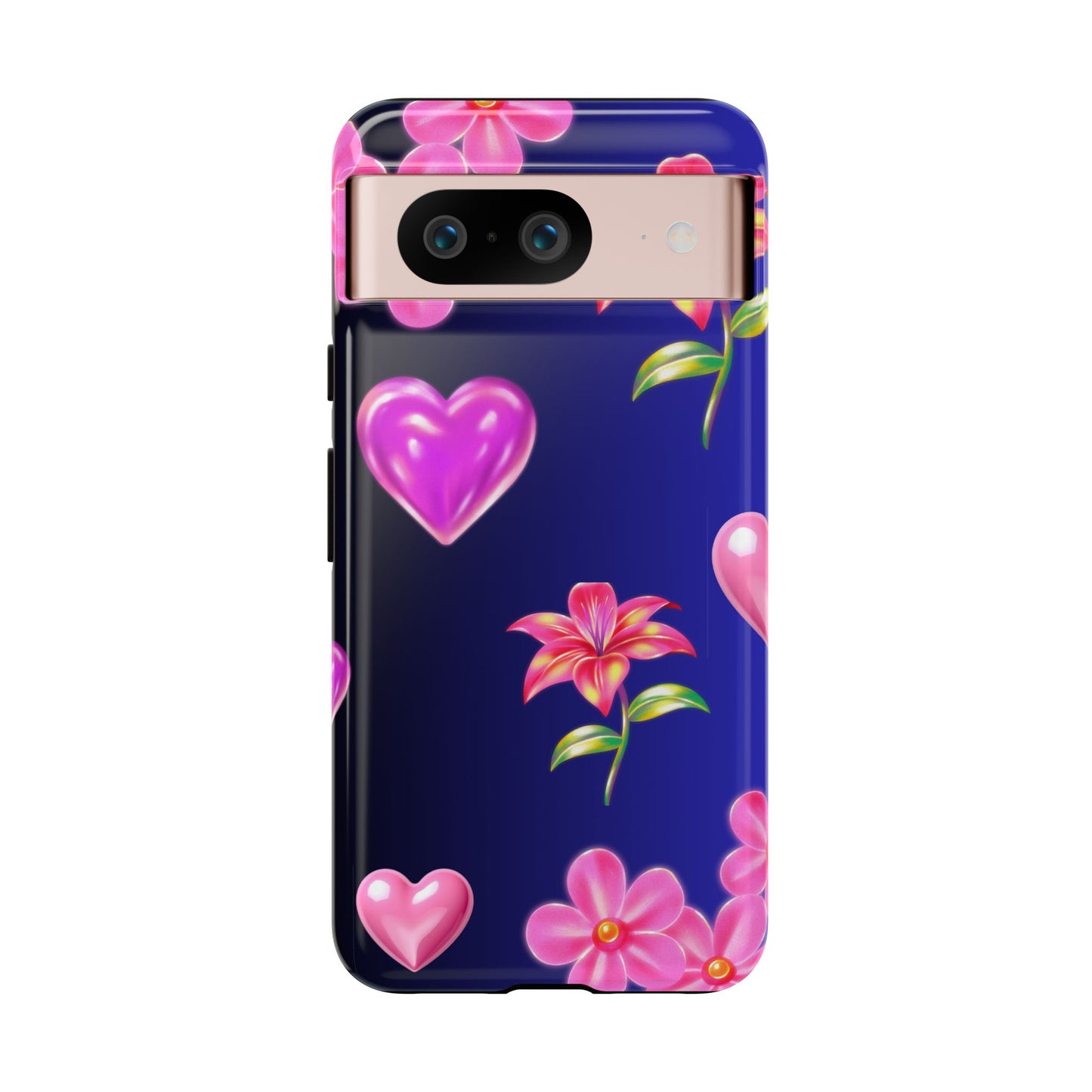 Flower Hearts Phone Case – Cute, Stylish & Protective Gift