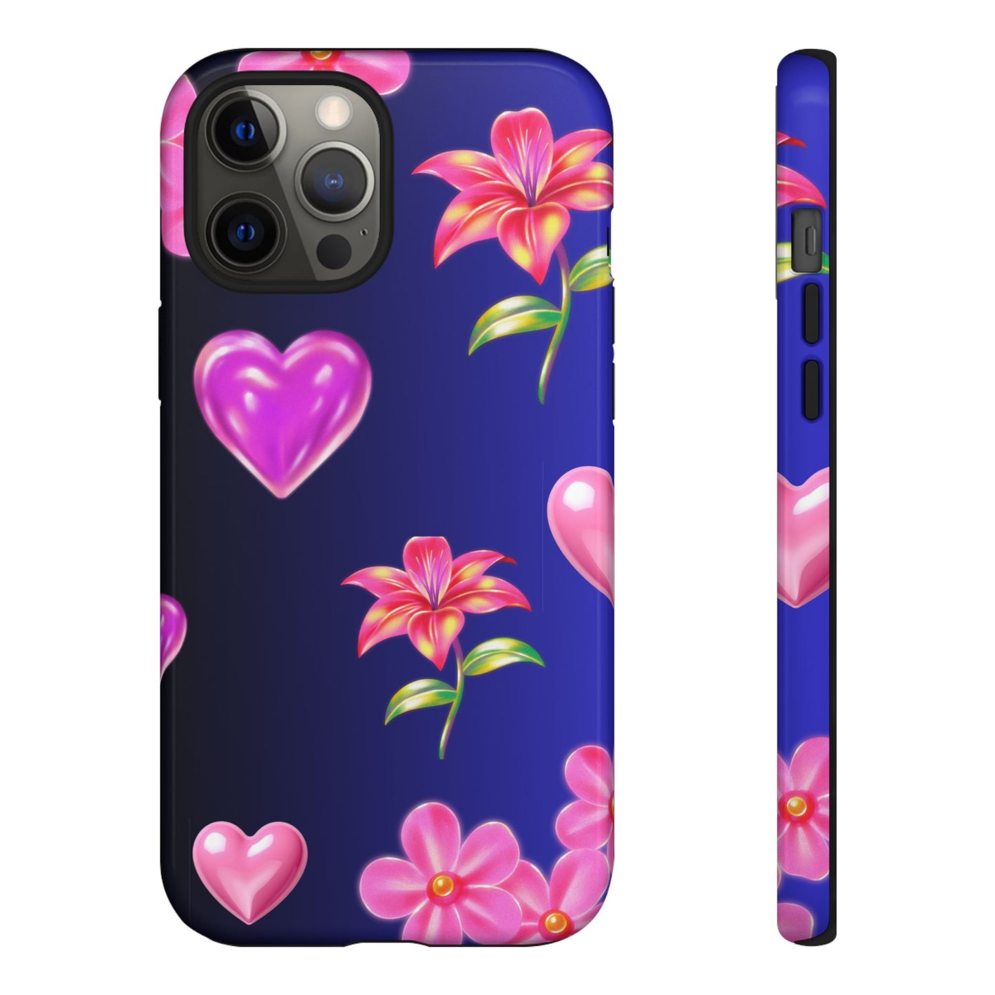 Flower Hearts Phone Case – Cute, Stylish & Protective Gift