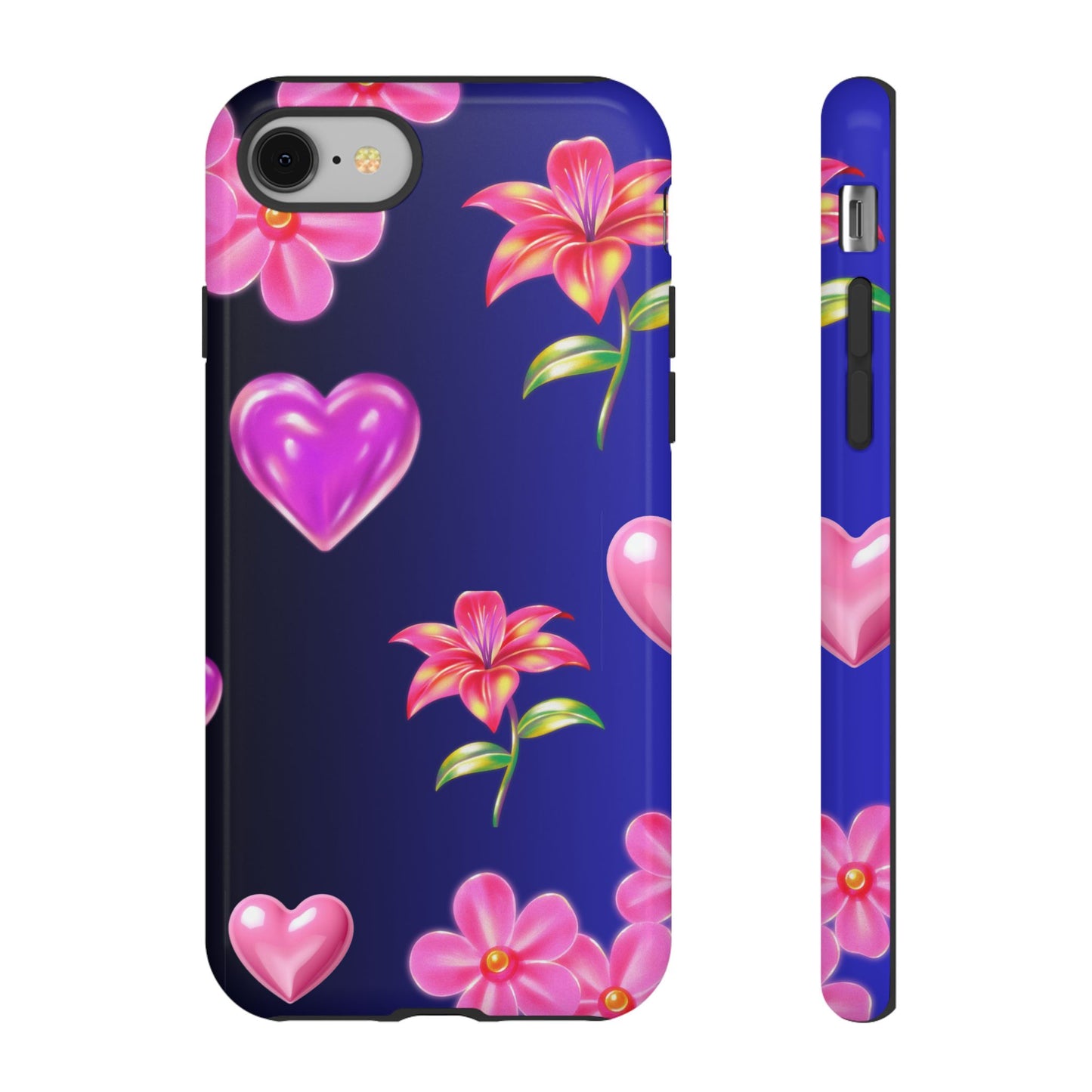 Flower Hearts Phone Case – Cute, Stylish & Protective Gift